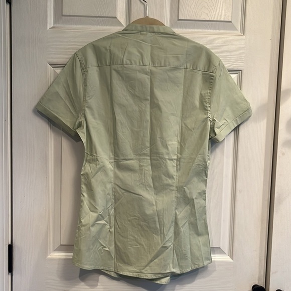 Asos Design skinny shirt in sage green- size S - Picture 5 of 5